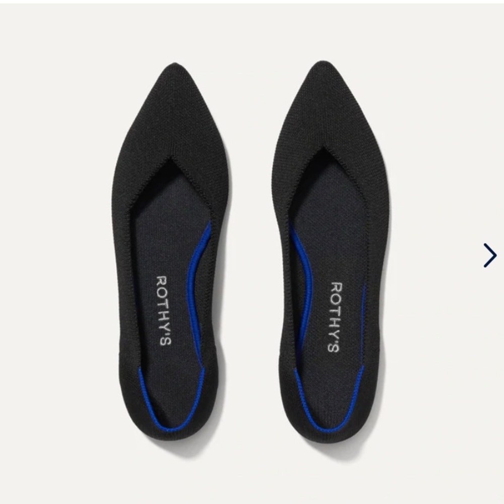 Rothy’s The Point flat shoe | Black | Women’s 8
